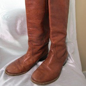 FRANCO FORTINI Winchester Brown Leather Tall Riding Boots Size 10